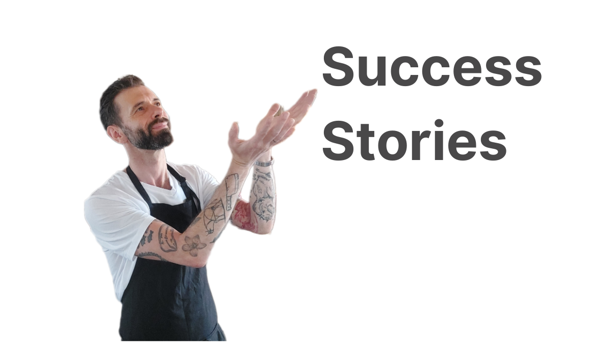 Collage of successful food business projects including pubs, restaurants, catering events, and hospitality venues in the UK and Spain.
